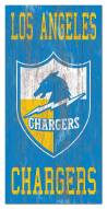 Los Angeles Chargers 6" x 12" Heritage Logo Sign