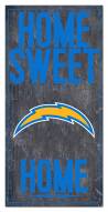 Los Angeles Chargers 6" x 12" Home Sweet Home Sign