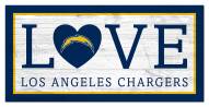 Los Angeles Chargers 6" x 12" Love Sign