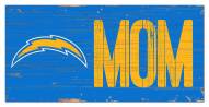 Los Angeles Chargers 6" x 12" Mom Sign
