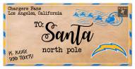 Los Angeles Chargers 6" x 12" To Santa Sign