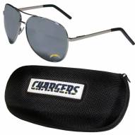 Los Angeles Chargers Aviator Sunglasses and Zippered Carrying Case