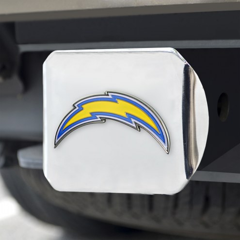 Los Angeles Chargers Chrome Color Hitch Cover