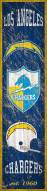 Los Angeles Chargers Heritage Banner Vertical Sign