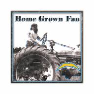 Los Angeles Chargers Home Grown 10" x 10" Sign