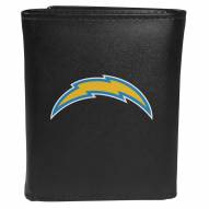 Los Angeles Chargers Large Logo Leather Tri-fold Wallet