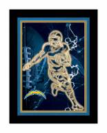 Los Angeles Chargers Neon Player Framed 12" x 16" Sign