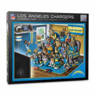 Los Angeles Chargers Purebred Fans "A Real Nailbiter" 500 Piece Puzzle