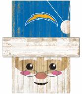Los Angeles Chargers Santa Head Sign