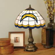 Los Angeles Chargers Stained Glass Tiffany Table Lamp