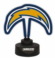 Los Angeles Chargers Team Logo Neon Light