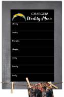 Los Angeles Chargers Weekly Menu Chalkboard with Frame