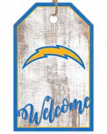 Los Angeles Chargers Welcome Team Tag 11" x 19" Sign