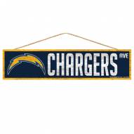 Los Angeles Chargers Wood Avenue Sign
