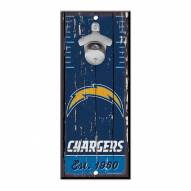 Los Angeles Chargers Wood Bottle Opener