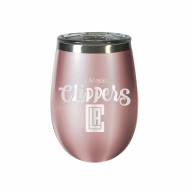 Los Angeles Clippers 10 oz. Rose Gold Blush Wine Tumbler