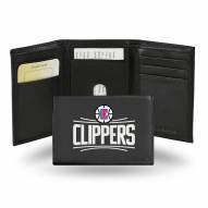 Los Angeles Clippers Embroidered Leather Tri-Fold Wallet