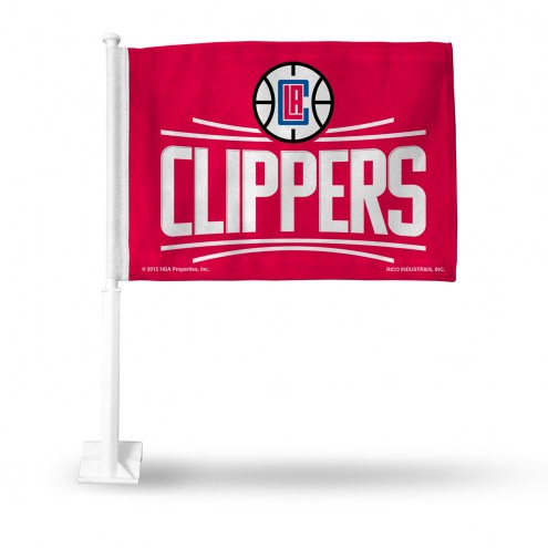 Los Angeles Clippers Red Car Flag