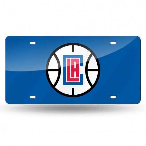 Los Angeles Clippers Laser Cut License Plate