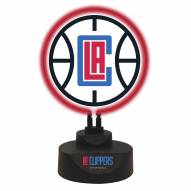Los Angeles Clippers Team Logo Neon Lamp