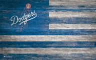 Los Angeles Dodgers 11" x 19" Distressed Flag Sign