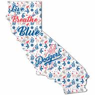 Los Angeles Dodgers 12" Floral State Sign