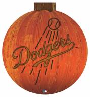 Los Angeles Dodgers 12" Halloween Pumpkin Sign
