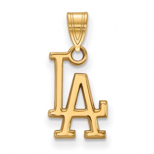 Los Angeles Dodgers 14k Yellow Gold Small Pendant