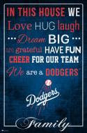Los Angeles Dodgers 17" x 26" In This House Sign