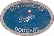 Los Angeles Dodgers 46" Team Color Oval Sign