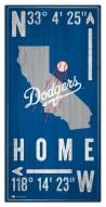 Los Angeles Dodgers 6" x 12" Coordinates Sign