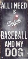 Los Angeles Dodgers Baseball & My Dog Sign
