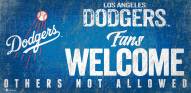 Los Angeles Dodgers Fans Welcome Sign