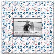 Los Angeles Dodgers Floral Pattern 10" x 10" Picture Frame