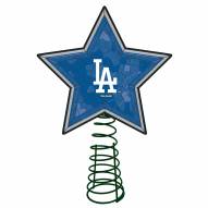 Los Angeles Dodgers Light Up Art Glass Mosaic Tree Topper