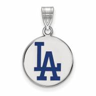 Los Angeles Dodgers Sterling Silver Medium Pendant