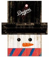 Los Angeles Dodgers Snowman Head Sign