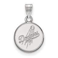 Los Angeles Dodgers Sterling Silver Small Pendant