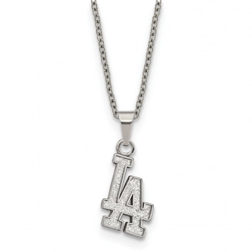 Los Angeles Dodgers Stainless Steel Pendant Necklace
