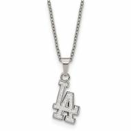 Los Angeles Dodgers Stainless Steel Pendant Necklace