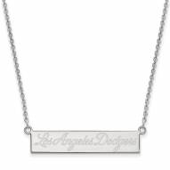 Los Angeles Dodgers Sterling Silver Bar Necklace