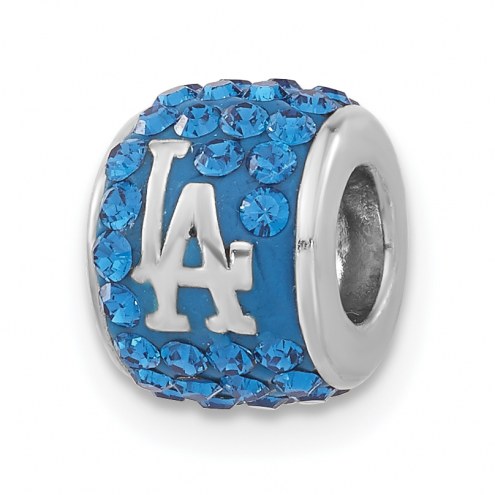 Los Angeles Dodgers Sterling Silver Charm Bead