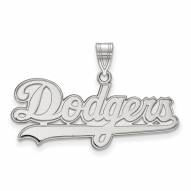 Los Angeles Dodgers Sterling Silver Large Pendant