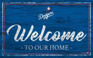 Los Angeles Dodgers Team Color Welcome Sign