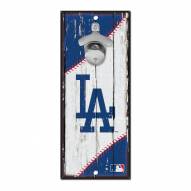 Los Angeles Dodgers Wood Bottle Opener