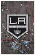 Los Angeles Kings 11" x 19" City Map Sign