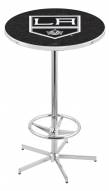 Los Angeles Kings Chrome Bar Table with Foot Ring