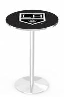 Los Angeles Kings Chrome Pub Table with Round Base