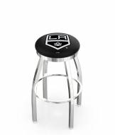 Los Angeles Kings Chrome Swivel Bar Stool with Accent Ring