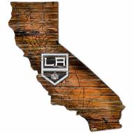 Los Angeles Kings Distressed State with Logo Sign